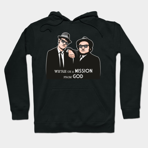 Mission From God Hoodie by Jamie Lee Art